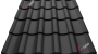 металочерепиця модерн колір 9005 чорна