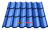 металлочерепица монтеррей синяя рал 5005