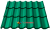 металлочерепица монтеррей зеленая рал 6005